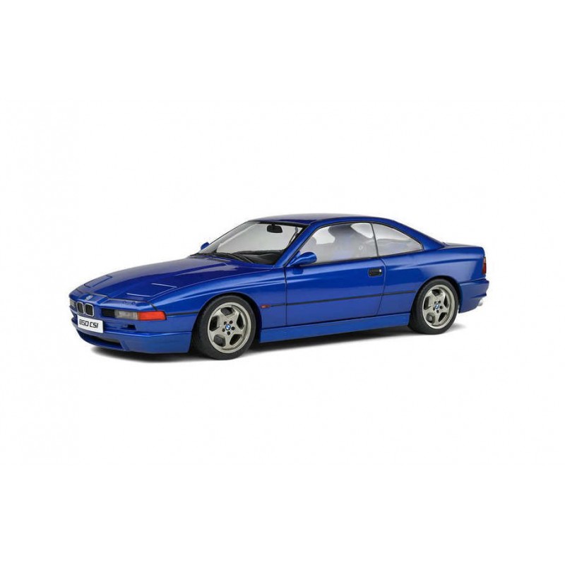 Macheta auto BMW 850 (E31) CSI Tobaggo Blue 1990, 1:18 Solido