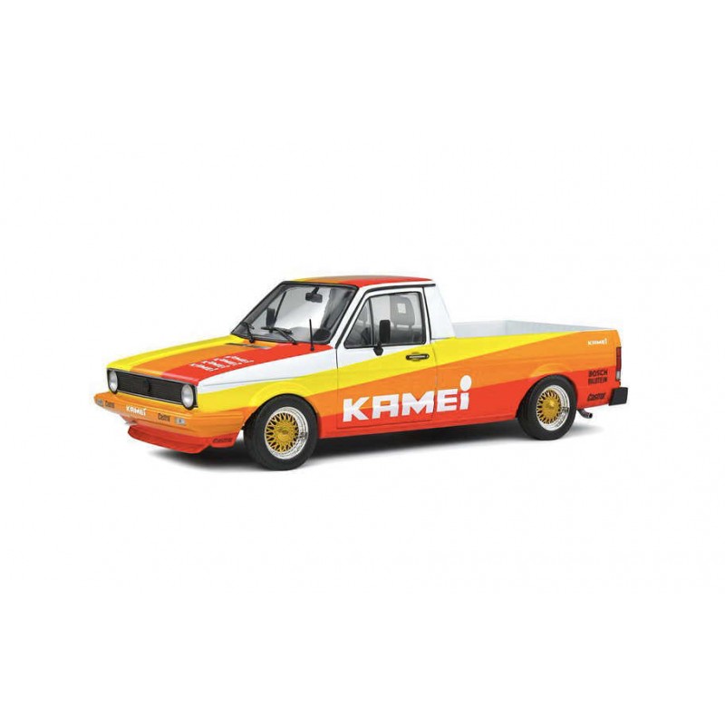 Macheta auto Volkswagen Caddy Mk.1 Kamei tribute "Street Fighter" Red 1982, 1:18 Solido