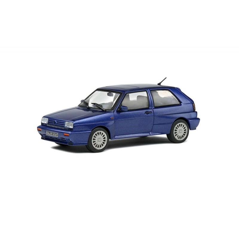 Macheta auto Volkswagen Golf 2 G60 Rally Blue 1989, 1:43 Solido