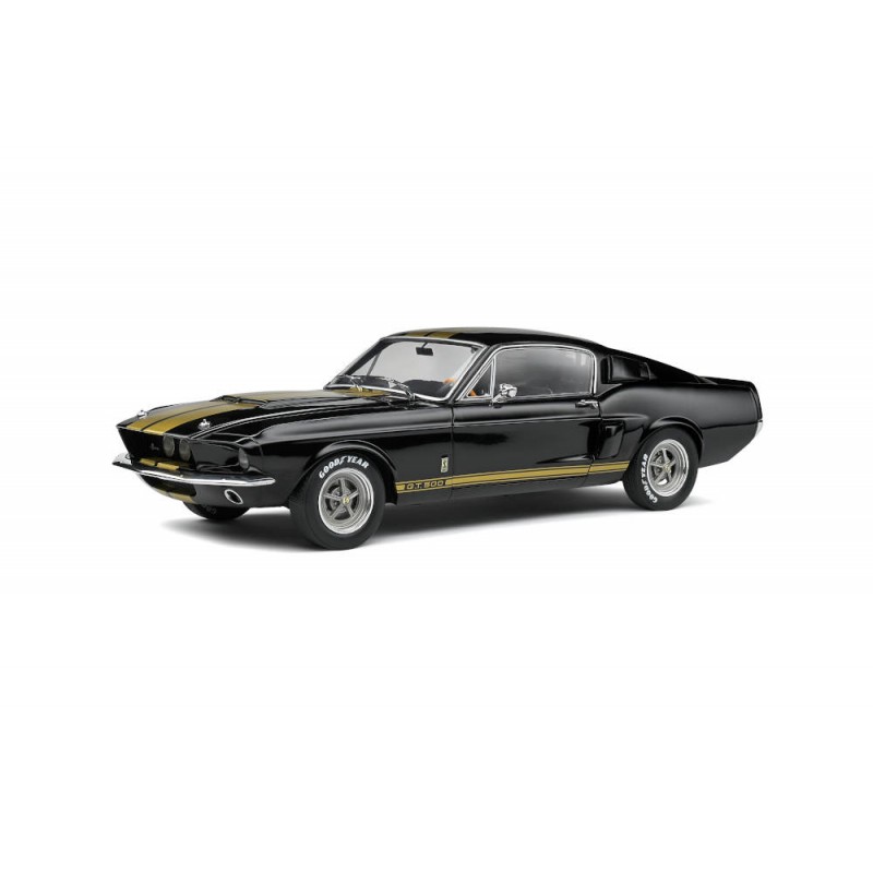 Macheta auto Ford Shelby Mustang GT500 Black 1967, 1:18 Solido
