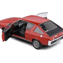 DEFECTA: Macheta auto Renault 17 MK1 red 1976, 1:18 Solido (VOLAN CAZUT)