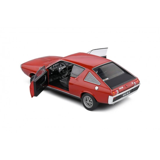 DEFECTA: Macheta auto Renault 17 MK1 red 1976, 1:18 Solido (VOLAN CAZUT)