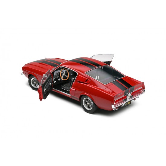 DEFECTA: Macheta auto Ford Shelby GT500 red 1967, 1:18 Solido (ELEMENT INTERIOR DESPRINS)