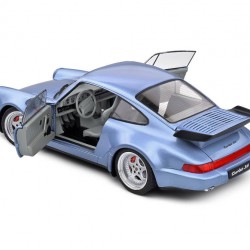 Macheta auto Porsche 911 (964) Turbo blue 1990, 1:18 Solido