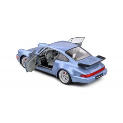 Macheta auto Porsche 911 (964) Turbo blue 1990, 1:18 Solido