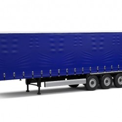 Macheta camion Remorca prelata albastra 2021, 1:24 Solido