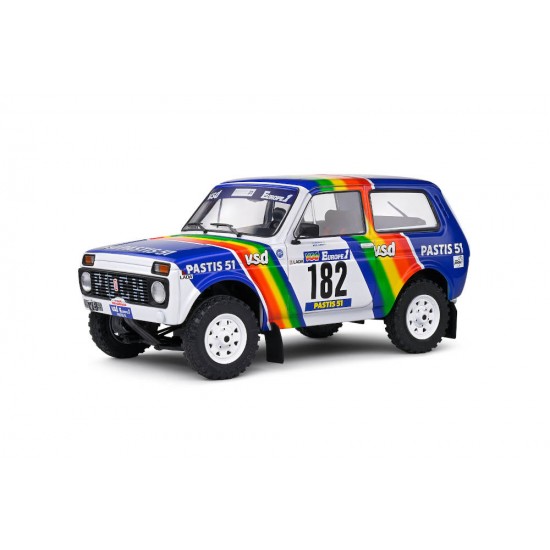 Macheta auto Lada Niva Paris Dakar #182 1984, 1:18 Solido