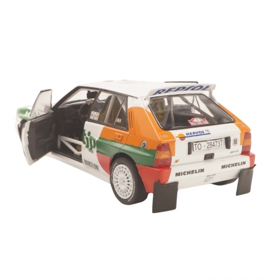 Macheta auto Lancia Delta HF Integrale, Rallye Montecarlo, 1993, #5 A.Aghini / S.Farnocchia, 1:18, Solido