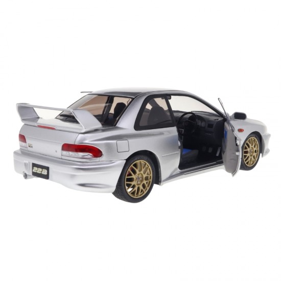 Macheta auto Subaru Impreza 22B, Silver, 1998, 1:18, Solido