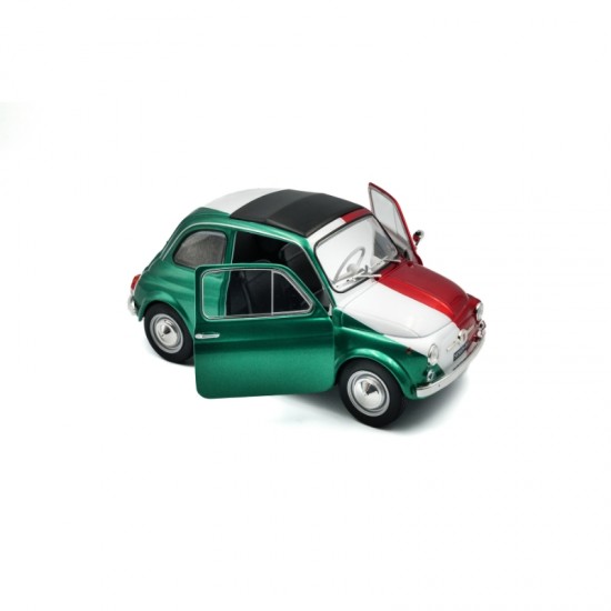 Macheta auto Fiat 500 Tribute To Italia Bi-Color, 1965, 1:18, Solido