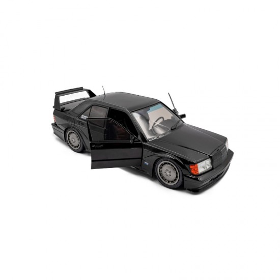 Macheta auto Mercedes-Benz 190 (W201) EVO II Solido Works Black 1990, 1:18, Solido