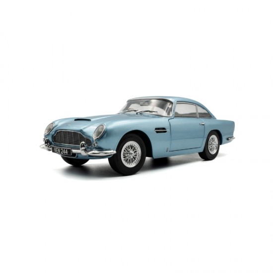Macheta auto Aston Martin DB5, Light Metallic Blue, 1964, 1:18, Solido