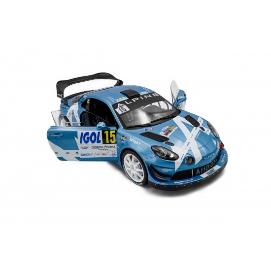 Macheta auto Alpine A110 RGT+ BLUE #15 R.Astier / D.Giraudet Rallye Du Mont B, 1:18, Solido