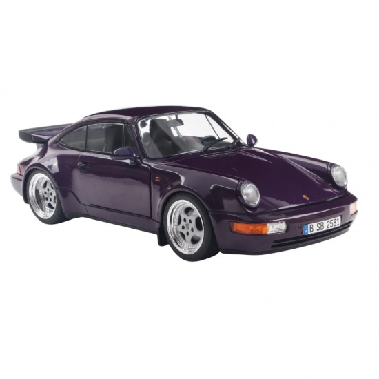 Macheta auto Porsche 911 (964) Turbo, Violet Blue Metallic, 1990, 1:18, Solido