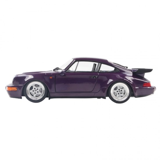 Macheta auto Porsche 911 (964) Turbo, Violet Blue Metallic, 1990, 1:18, Solido