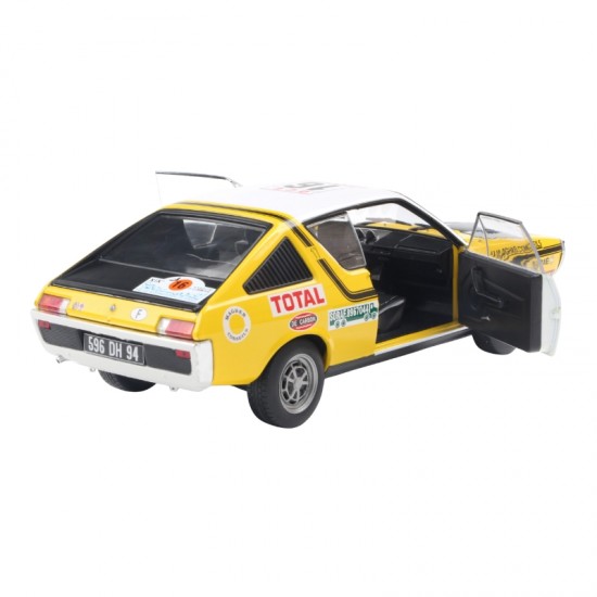 Macheta auto Renault 17 Ph.1, Yellow, #23 Prive/ Tilbert Rallye du Maroc, 1976, 1:18, Solido