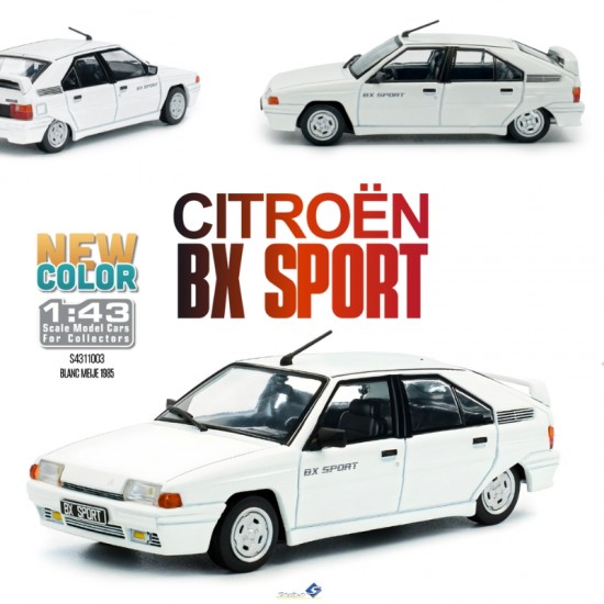 Macheta auto Citroen BX Sport, Blanc Meije, 1985, 1:43, Solido