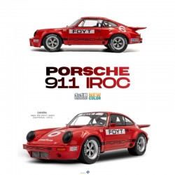 Macheta auto Porsche 911 IROC, Red, #6 FOYT IROC Daytona, 1974, 1:18, Solido