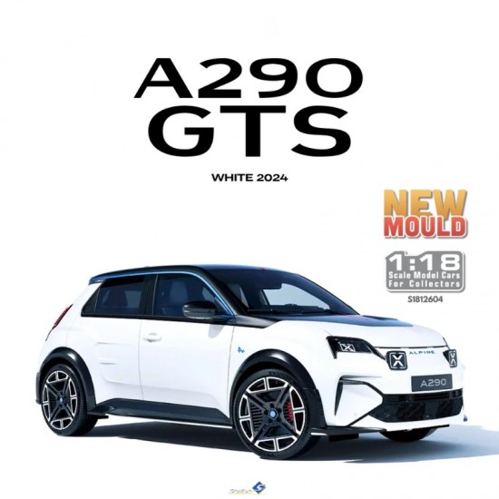 Macheta auto Alpine A290 GTS, White, 2024, 1:18, Solido
