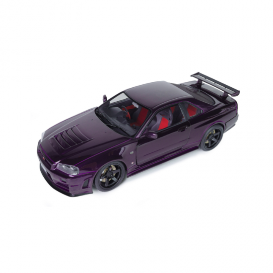 Macheta auto Nissan Skyline GT-R34 Z-Tune, Midnight Purple, 1999, 1:18, Solido