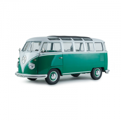 Macheta auto Volkswagen T1 Samba, Green & White, 1:18, Solido