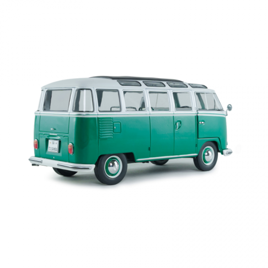 Macheta auto Volkswagen T1 Samba, Green & White, 1:18, Solido