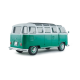 Macheta auto Volkswagen T1 Samba, Green & White, 1:18, Solido