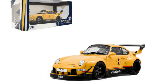 Macheta auto RWB Bodykit Cinderella, Yellow, 2020, 1:18, Solido