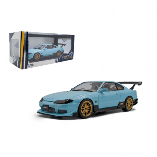 PRECOMANDA : Macheta auto Nissan Silvia (S15) Spec-R Aero, Solido Works, Baby Blue, 1999, 1:18,Solido