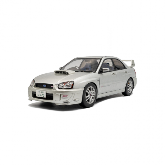 Macheta auto Subaru Impreza WRX STI Premium, Silver Effect, 2003, 1:18, Solido