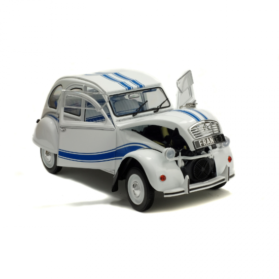 Macheta auto Citroen 2CV 6 France 3 BLANC MEIJE, 1983, 1:18, Solido