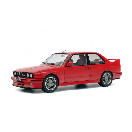 Macheta auto BMW E30 M3 Sport Evo 1990 rosu, 1:18 Solido 