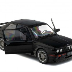 Macheta auto BMW E30 M3 Sport Evo 1990 negru, 1:18 Solido