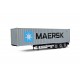 Macheta camion Remorca container Maersk 2021, 1:24 Solido