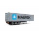 Macheta camion Remorca container Maersk 2021, 1:24 Solido