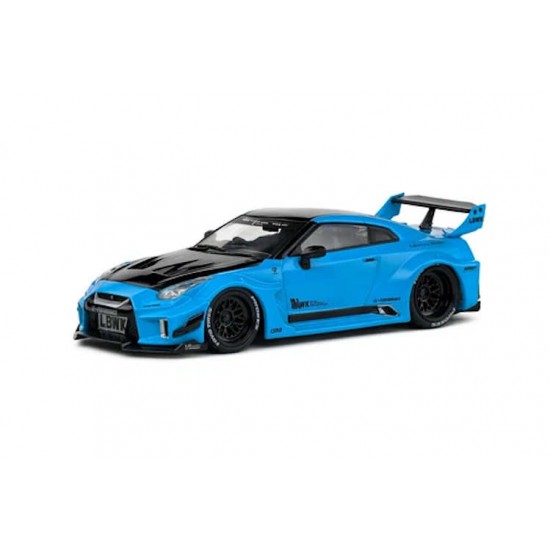 Macheta auto Nissan GTR35 LBWK Silhouette blue 2019, 1:43 Solido 