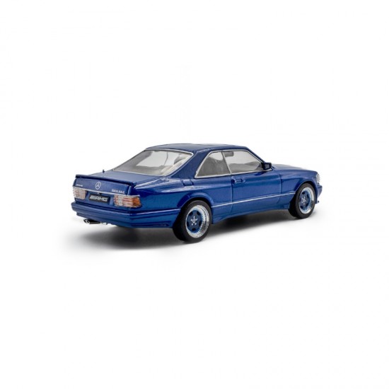 Macheta auto Mercedes-Benz 560 SEC AMG Widebody, Linarite Blue Pearl, 1990, 1:43, Solido
