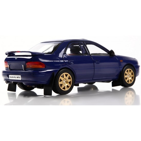 Macheta auto Subaru Impreza STI Street Legal WRX 1996 albastra, LE 600 pcs, 1:18 SunStar