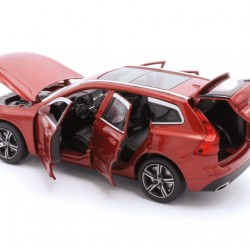 Macheta auto Volvo XC60 2020 red, lumini, sunet, directie activa, 1:32 Tayumo