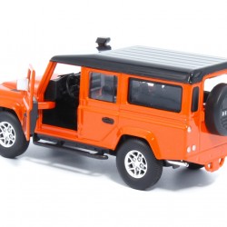 Macheta auto Land Rover Defender 110 portocaliu, pull back, 1:36 Tayumo