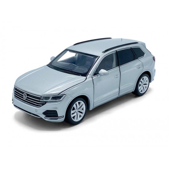 Macheta auto Volkswagen Touareg III 2018 grey, lumini, sunet, directie activa, 1:32 Tayumo