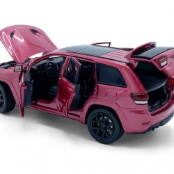 Macheta auto Jeep Grand Cherokee Trackhawk 2021 roz, lumini, sunet, directie activa, 1:32 Tayumo