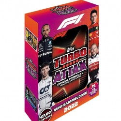 Topps Card Turbo Attax Formula 1 2022 pack  38 buc cutie metal red