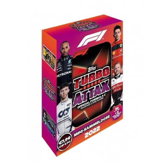 Topps Card Turbo Attax Formula 1 2022 pack  38 buc cutie metal red