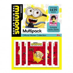 Topps Stickere Minions - Rise of Gru Multipack cu 31 stickere
