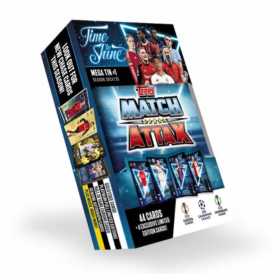 Topps Card Mega Tins 1 Match Attax UEFA Edition 2025