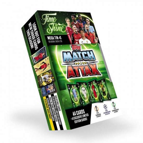 Topps Card Mega Tins 3 Match Attax UEFA Edition 2025