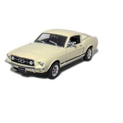Macheta auto Ford Mustang GT crem 1967, 1:24 Welly