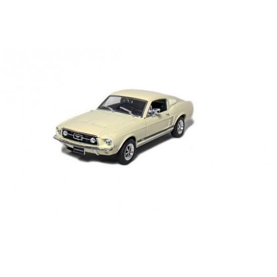 Macheta auto Ford Mustang GT crem 1967, 1:24 Welly