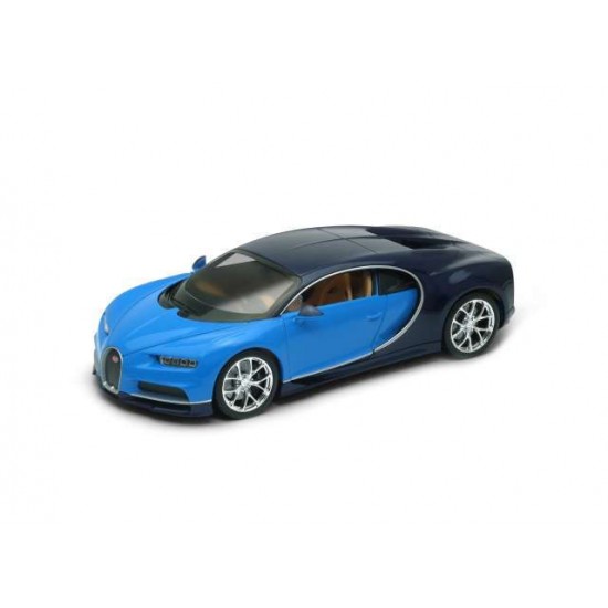 Macheta auto Bugatti Chiron albastru 2017, 1:24 Welly